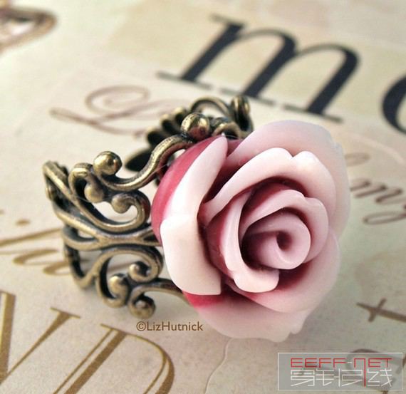 õָͻEtsylizhutnick Peppermint Rose Ring - FREE shipping.jpg
