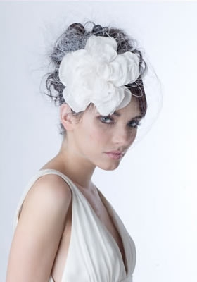 R1109 - Silk flower with chopped coque and face veil.jpg
