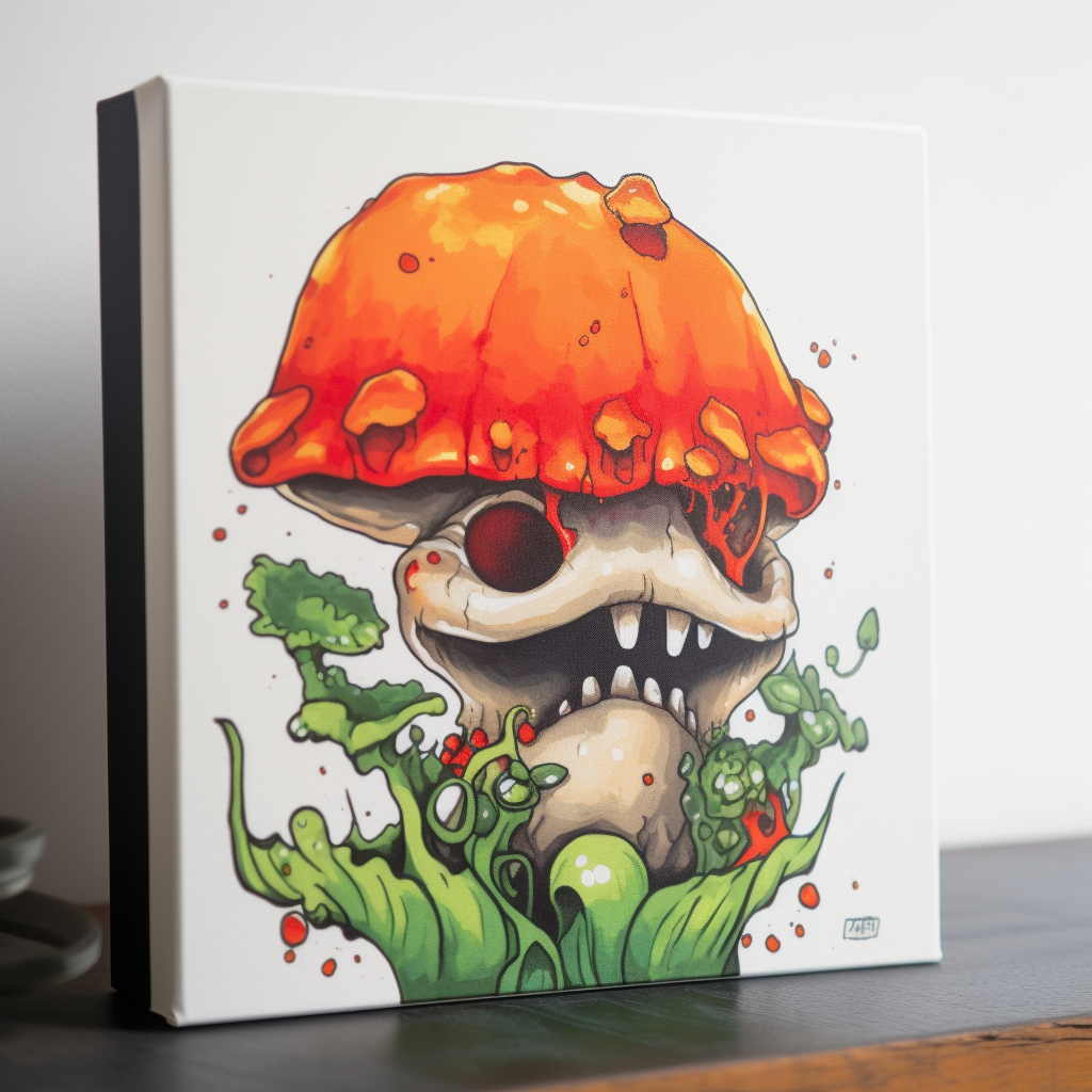 nanfang_yu_A_mushroom_pot_canvas_print_featuring_an_orange_flow_30c21f98-40fc-4c.png